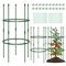 3-pack Garden Trellis 40" Tall Plant Support Stands With Clips And Ties-S